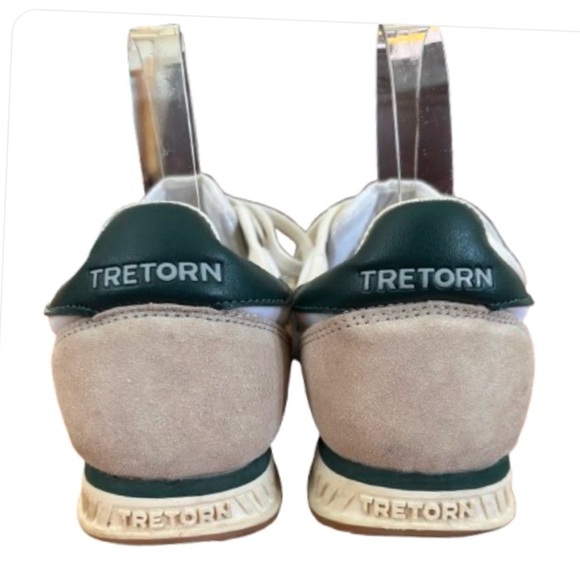 Tretorn Rawlings cream & dk grn lace up sneaker SZ 8 - Picture 8 of 11